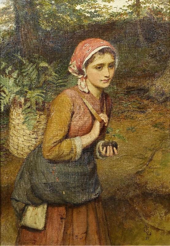 Charles M Russell The fern gatherer china oil painting image